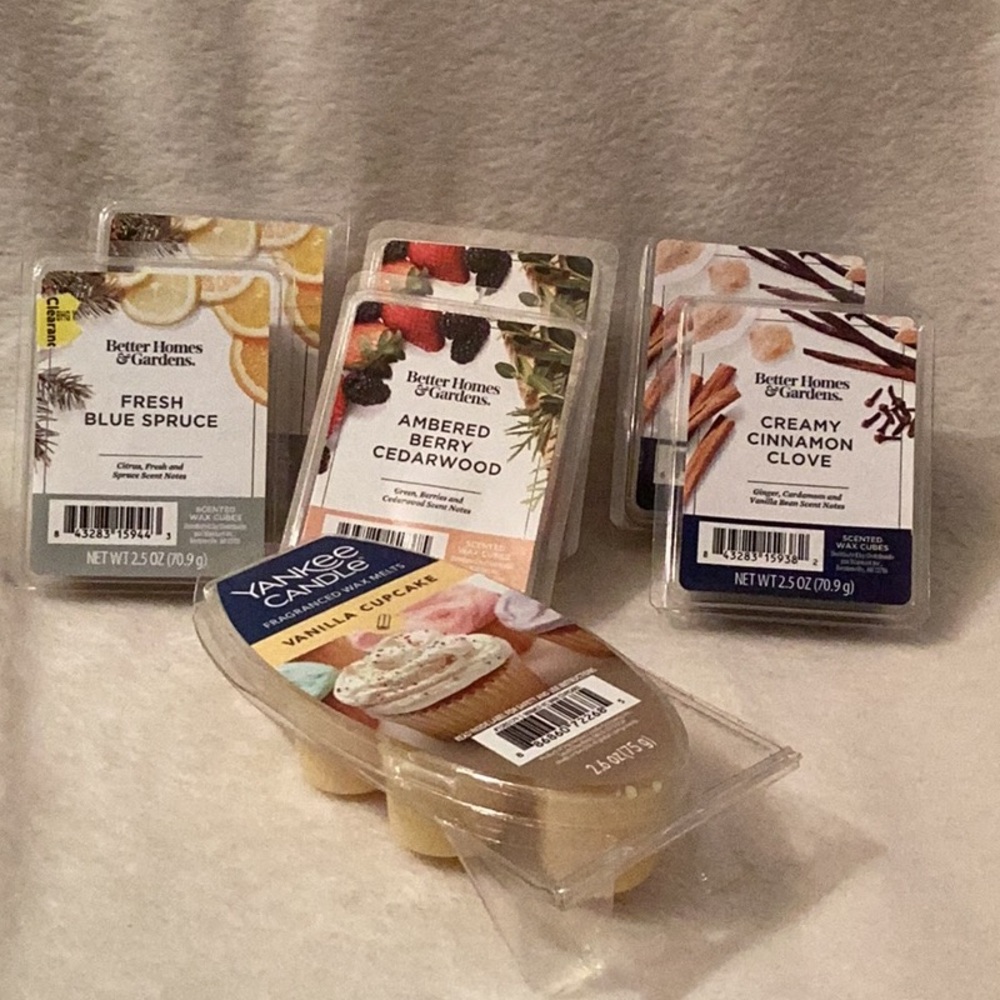 Yankee Candle & Better Homes & Garden Scented Wax Melts ~ 7 packages ~ Cupcake